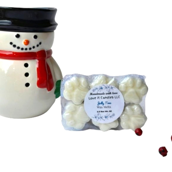 Winter Scented Soy Wax Melts Christmas Eve Heart Shape 2.5oz - Picture 3 of 6